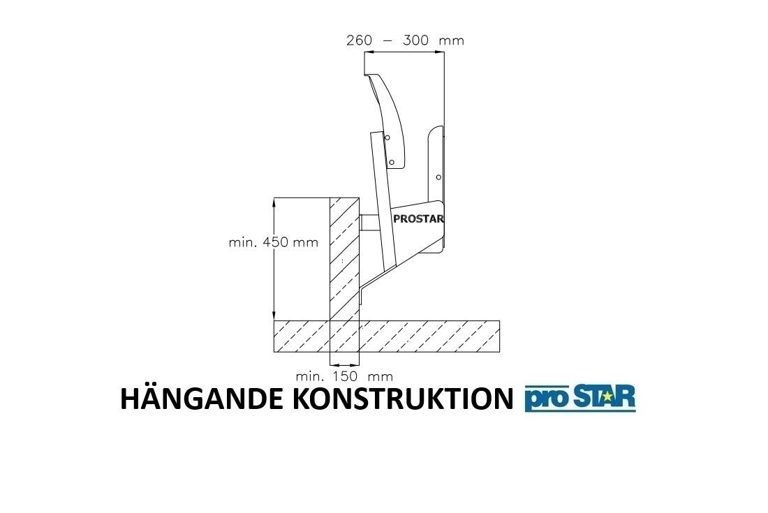 Läktarstolar Olimp hängande konstruktion prostar