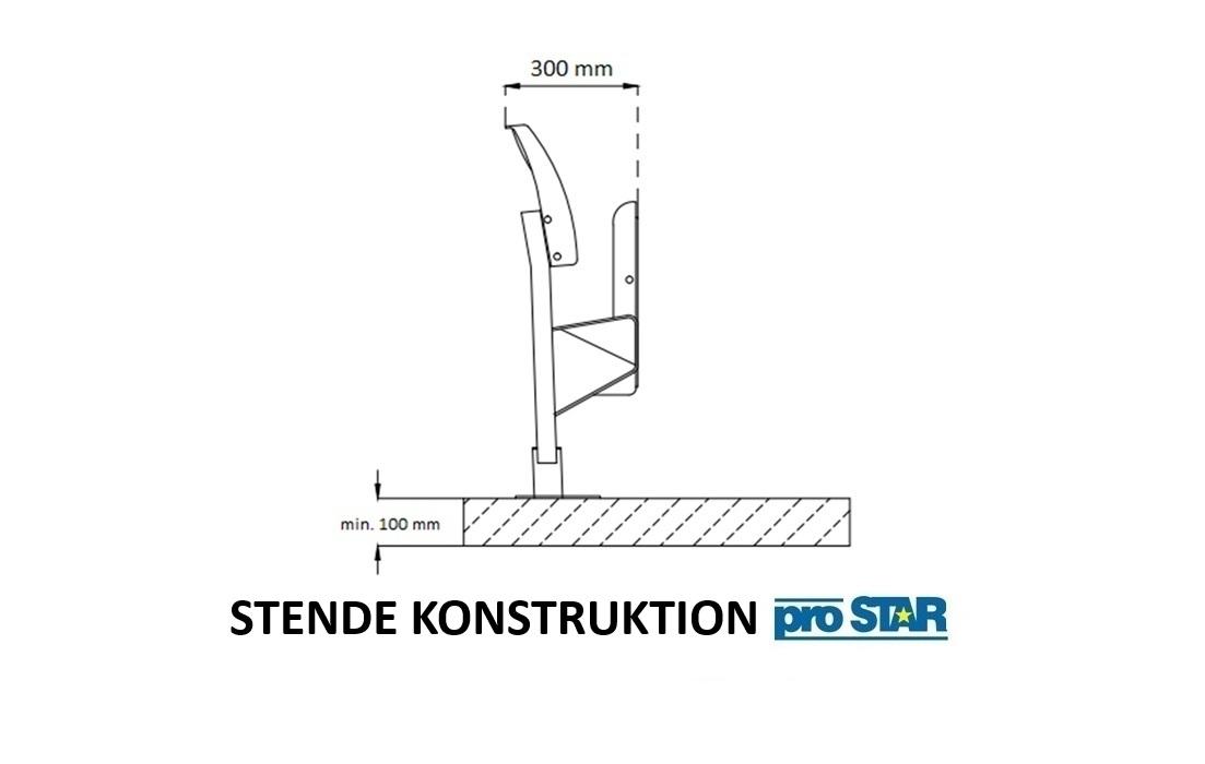 Fällbar läktarstolar enskild stende konstruktion prostar